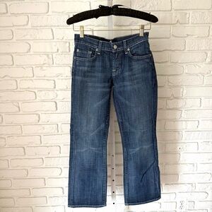 VINTAGE early 2000s 7 For All Mankind Low Rise Bootcut Jeans size 26 Y2K